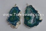 NGP3368 40*45mm - 45*60mm freeform druzy agate pendants