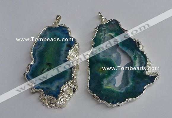 NGP3368 40*45mm - 45*60mm freeform druzy agate pendants