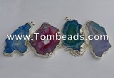 NGP3391 40*45mm - 45*60mm freeform druzy agate pendants