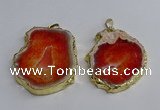 NGP3395 40*45mm - 45*60mm freeform druzy agate pendants