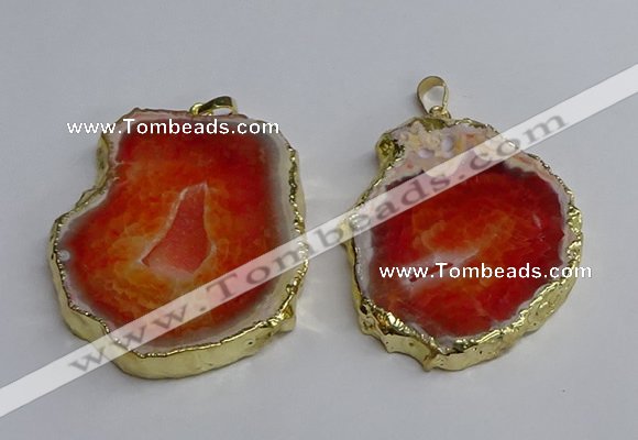 NGP3395 40*45mm - 45*60mm freeform druzy agate pendants