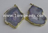 NGP3396 40*45mm - 45*60mm freeform druzy agate pendants