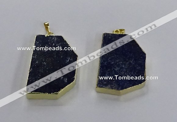 NGP3503 30*40mm - 30*45mm freeform lapis lazuli pendants