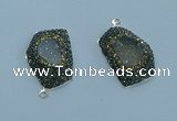 NGP3580 20*30mm - 22*32mm freeform druzy agate pendants