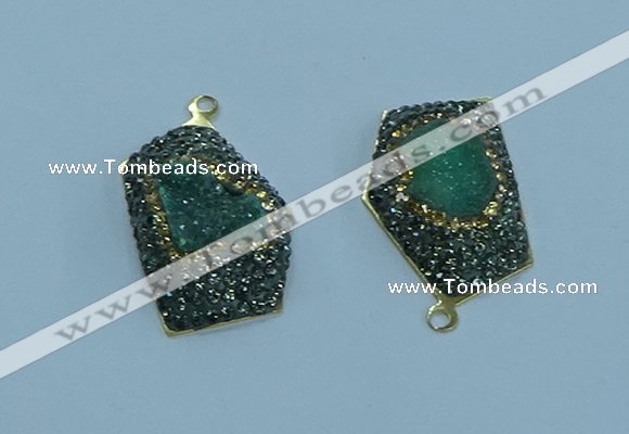 NGP3595 20*30mm - 22*32mm freeform druzy agate pendants