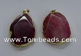 NGP3728 30*40mm - 35*45mm freeform agate gemstone pendants