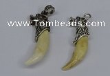 NGP3748 10*40mm - 12*45mm horn wolf tooth pendants wholesale