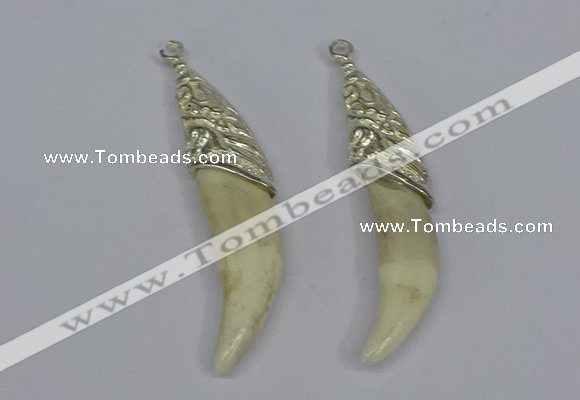 NGP3750 10*40mm - 12*45mm horn wolf tooth pendants wholesale