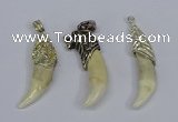 NGP3752 10*40mm - 12*45mm horn wolf tooth pendants wholesale