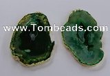 NGP3836 50*65mm - 60*70mm freeform druzy agate pendants