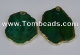 NGP3885 45*55mm - 50*60mm freeform agate gemstone pendants