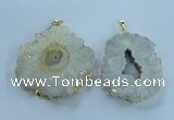 NGP3898 55*65mm - 65*80mm freeform druzy agate pendants