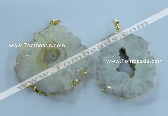 NGP3898 55*65mm - 65*80mm freeform druzy agate pendants