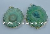 NGP3904 55*65mm - 65*80mm freeform druzy agate pendants