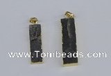 NGP3949 10*25mm - 12*45mm rectangle druzy agate pendants wholesale