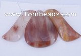 NGP40 Fashion red quartz gemstone pendants set jewelry wholesale