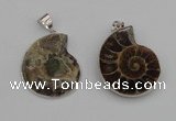 NGP4068 25*30mm – 30*35mm carved ammonite pendants wholesale