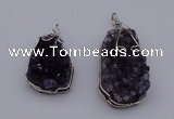 NGP4072 25*30mm – 30*40mm freeform amethyst gemstone pendants