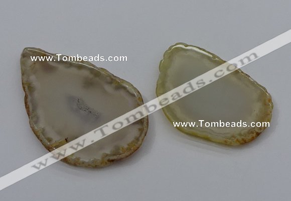 NGP4245 30*50mm - 45*75mm freefrom agate pendants wholesale