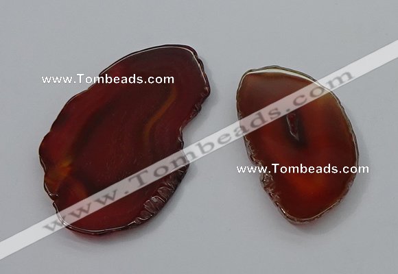 NGP4248 30*50mm - 45*75mm freefrom agate pendants wholesale