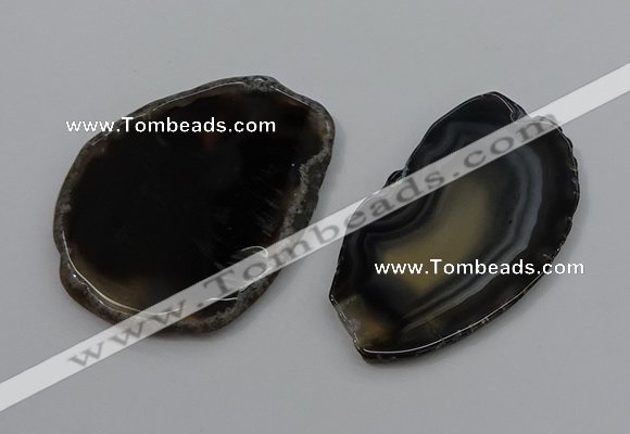 NGP4252 30*50mm - 45*75mm freefrom agate pendants wholesale