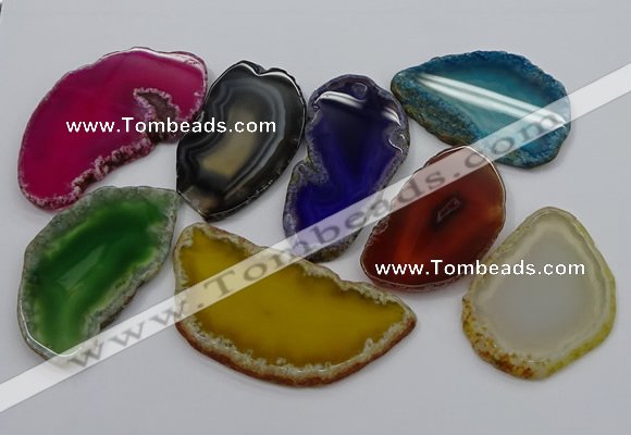 NGP4253 30*50mm - 45*75mm freefrom agate pendants wholesale