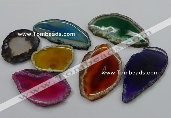 NGP4264 35*50mm - 45*80mm freefrom agate pendants wholesale