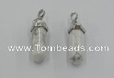 NGP5005 8*30mm sticks white howlite gemstone pendants wholesale