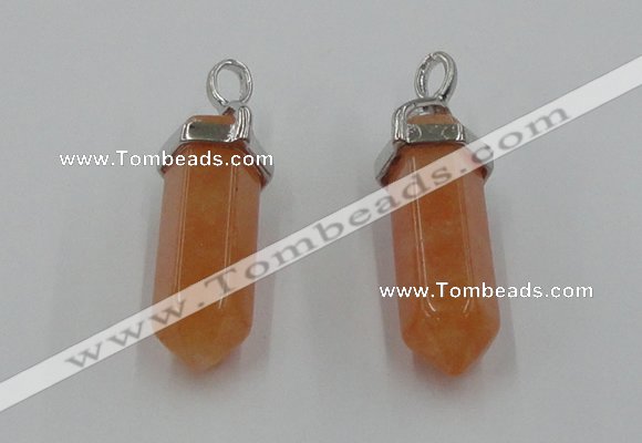 NGP5008 8*30mm sticks red aventurine pendants wholesale