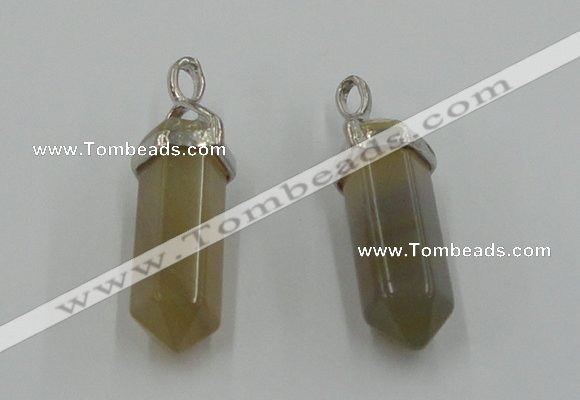 NGP5011 8*30mm sticks agate gemstone pendants wholesale