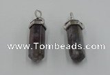NGP5012 8*30mm sticks Indian agate gemstone pendants wholesale