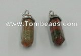 NGP5014 8*30mm sticks unakite gemstone pendants wholesale