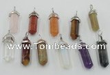 NGP5022 8*30mm sticks mixed gemstone pendants wholesale