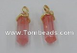 NGP5028 8*30mm sticks cherry quartz gemstone pendants wholesale