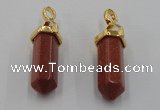 NGP5031 8*30mm sticks goldstone pendants wholesale