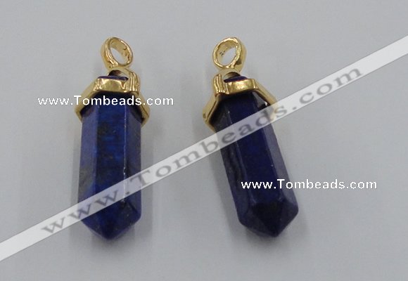 NGP5044 8*30mm sticks lapis lazuli gemstone pendants wholesale