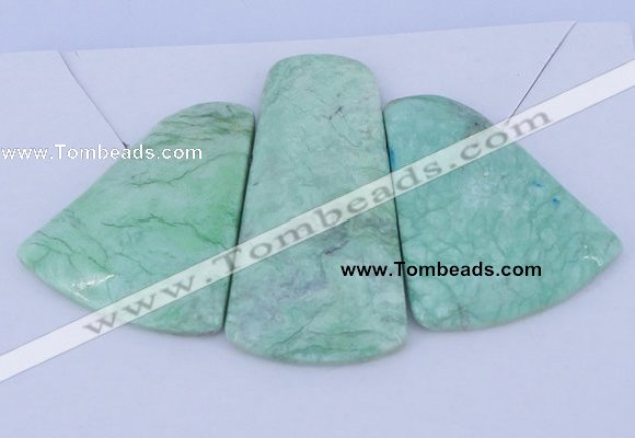 NGP53 Fashion grass turquoise gemstone pendants set jewelry wholesale