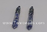 NGP5408 10*65mm sticks sodalite gemstone pendants wholesale