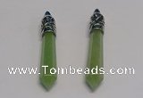 NGP5415 10*65mm sticks green aventurine pendants wholesale