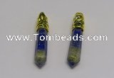 NGP5442 10*65mm sticks lapis lazuli gemstone pendants wholesale