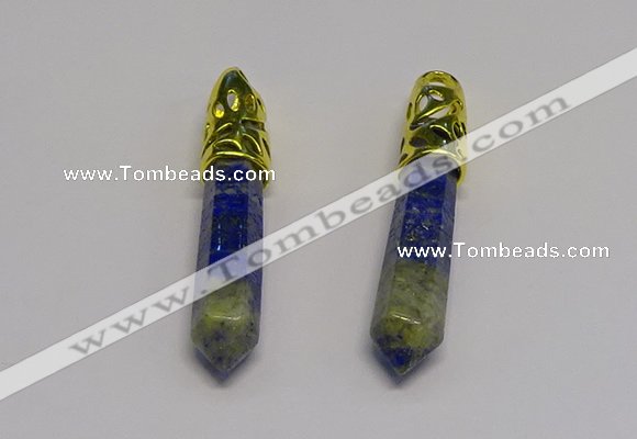 NGP5442 10*65mm sticks lapis lazuli gemstone pendants wholesale