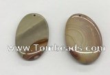 NGP5519 35*50mm oval ocean jasper pendants wholesale