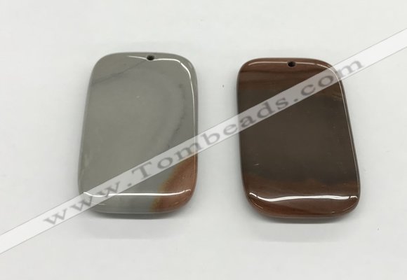 NGP5521 35*50mm rectangle ocean jasper pendants wholesale