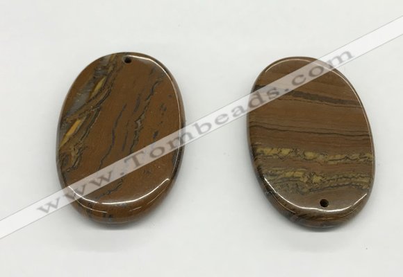 NGP5536 35*55mm oval iron tiger pendants wholesale