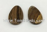 NGP5537 35*55mm flat teardrop iron tiger pendants wholesale