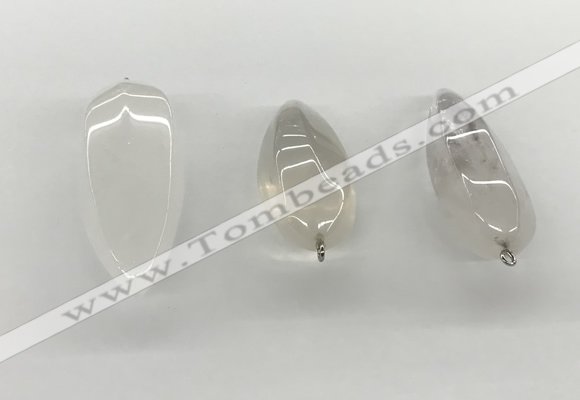 NGP5540 14*40mm - 23*58mm teardrop white crystal pendants