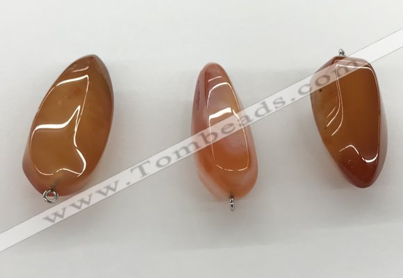 NGP5546 14*40mm - 23*58mm teardrop agate gemstone pendants