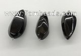 NGP5549 14*40mm - 23*58mm teardrop agate gemstone pendants