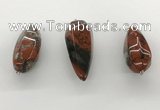 NGP5558 14*40mm - 23*58mm teardrop brecciated jasper pendants