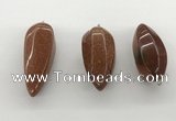 NGP5560 14*40mm - 23*58mm teardrop goldstone pendants wholesale